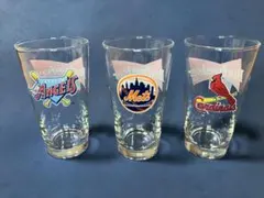 ☆希少☆ バドワイザー MLBロゴ グラス 3点 ANAHEIM ANGELS他