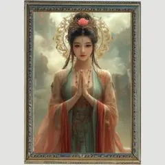 P2796 天照大神様　幸福、成功　【開運•風水•絵画風・ヒーリングアート】