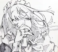 手描き イラスト オリジナル 色紙 アナログ制作 - メルカリ