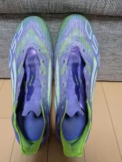 adidas F50 サッカースパイク AG 紫/ライム 新品ソール付き | Mercari