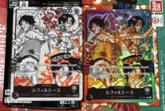 宅急便コンパクト＊美品】ルフィ&エース リーダーパラレル スタート
