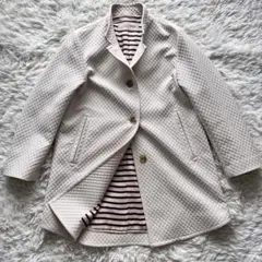 極美品✨プレインピープル エンボス コート ジャケット Lサイズ オーバーサイズ