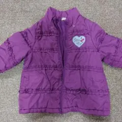 petit main 紫色ダウンコート 90サイズ
