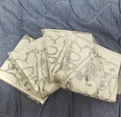 【バラ売り可】スヌーピー イニシャル入りタオルハンカチ4枚セット