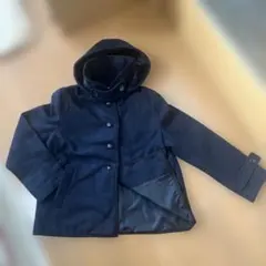 フード付ショートジャケット/ネイビー/Lサイズ