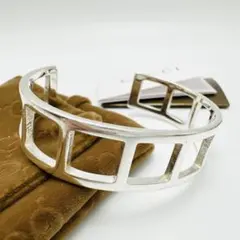 希少 GUCCI グッチ カットアウトG バングル シルバー925 メキシコ製