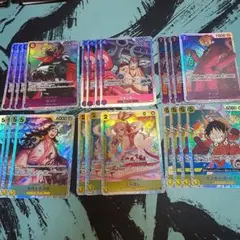 ワンピースカードゲーム　ザ・ベスト2産 紫黄SR 4コンセット