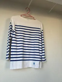 オーシバル　長袖ボーダーカットソー　ブルー