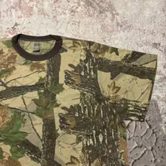 90's USA製 Camo リアルツリー オールオーバーカモTシャツ XL