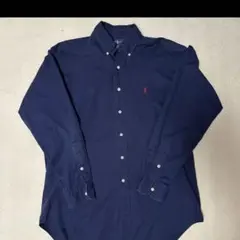 ネイビー ボタンダウン 長袖シャツ　ポロラルフローレン
