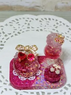 さくらんぼのケーキセット