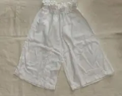 韓国子供服　キッズ パンツ ホワイトのサムネイル