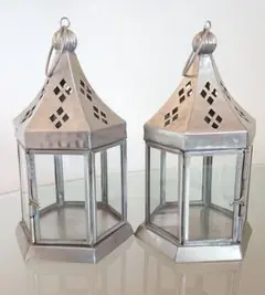 ACTUS アクタス シルバーランタンホルダー中古