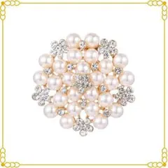 ブローチ パール コサージュ フォーマル パーティ 卒業 卒園 入学式 発表会