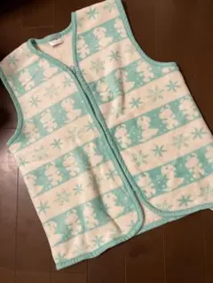 SNOOPY フリース　もこもこ　スリーパー 水色