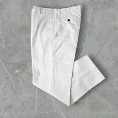 現行美品☆GERMANO×BEAMSF 別注 スラックス コットンツイル 白