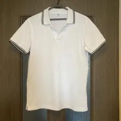 ユニクロ ホワイトポロシャツ 半袖Mサイズ