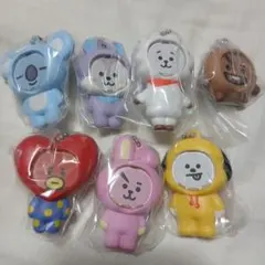 BT21 フォトフレームマスコット ガチャ　全7種　コンプリート