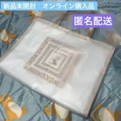 新品★2025★紀ノ国屋　クリアミディアムバッグ　ゴールド　トートバッグ　完売品のサムネイル