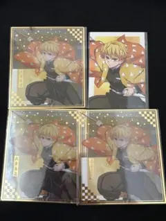 鬼滅の刃 アニプレックス オンラインくじ 我妻善逸 F賞 クリア色紙 ブロマイド