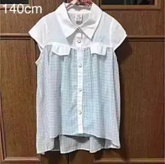 フレンチスリーブブラウス&キャミ 140 美品