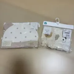 ベビー帽子とミトン3点セット　赤ちゃん