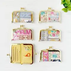 7個限定！　インド刺繍リボンの小さなニードルケース　とじ針ケース