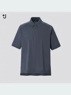 UNIQLO ＋J シルクコットンニットポロシャツ（半袖） L グレー　ユニクロ