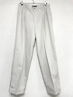 CHAPS ラルフローレン 2タック チノパン　トラウザーズ　オフホワイト　白