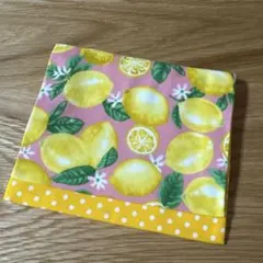 4684【2点100円、3点200円引き】レモン柄移動ポケット