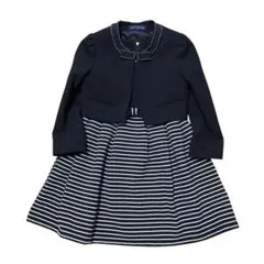 美品 ショパン 120 スーツ セットアップ黒白 アンサンブル 女の子