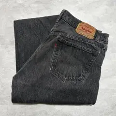 リ*ウ様 Levi's 90s 501 先染めブラックデニム 赤文字 34×32