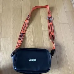 X-girl ショルダーバッグ ブラック オレンジ
