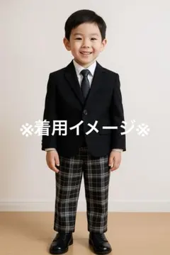 COMME CA ISM チェック柄パンツ 160A