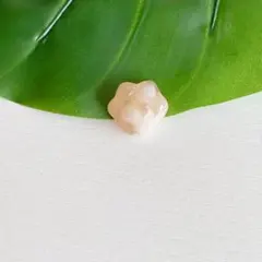 127 桜瑪瑙 ルース 猫 肉球 天然石 パワーストーン(横穴）