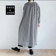 HOUSE OF LOTUS ギンガムチェックワンピース黒 - メルカリ
