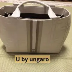 U by ungaro トートバッグ　白 持ち手　牛革のサムネイル