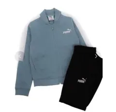 新品プーマPUMA★girl's 半裏起毛ジャージ上下セット【１５０】