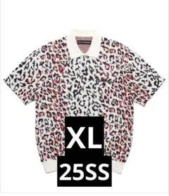 wackomaria 25SS/LEOPARD KNIT POLO SHIRT