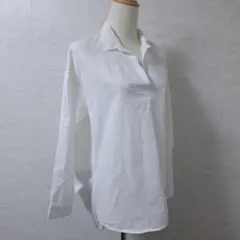 NICE CLAUP ナイスクラップ 異素材 シアー スキッパーシャツ