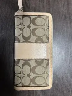 COACH シグネチャー ラウンドファスナー 長財布