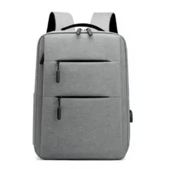 【新品】リュックサック PC収納 大容量 軽量 ビジネス 多機能 グレー