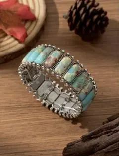 【美品、未使用】ターコイズ　ブレスレット