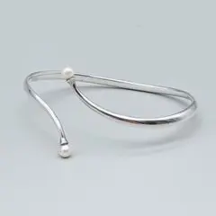 ジョージジェンセン★TORUN バングル★296★パール★Silver925 2026年最新】Georg Jensen カラー：シルバー系 レディース バングル