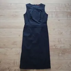 ☆OLD ENGLAND☆ネイビー美ラインタイトワンピース☆美品３８☆