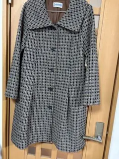 ホコモモラ　ビッグカラーツイードコート　極美品のサムネイル