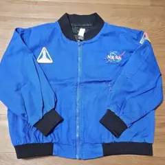 NASAロゴ刺繍 ジャケット 青 キッズ