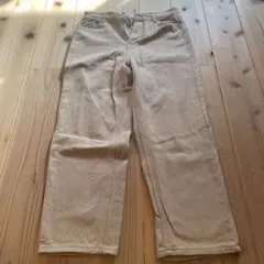 UNE MANSION ベージュ ワイドパンツ カジュアル ストレート