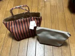 アジョリー　ハンドバッグ　2点セット　おまけカルバンクライン　メガネケース　美品