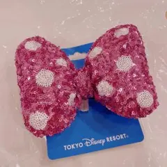 【完売品‼️】ミニー リボン スパンコール ヘアゴム 東京ディズニーリ